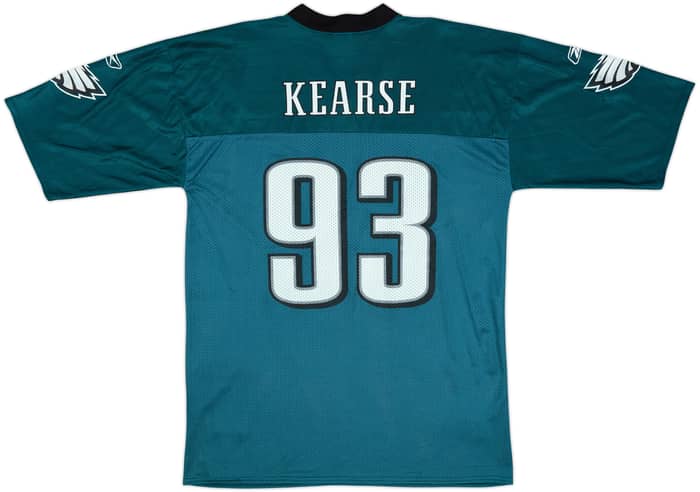 2005-06 Philadelphia Eagles Kearse #93 Reebok Replica Home Jersey - 3/10 - (L)