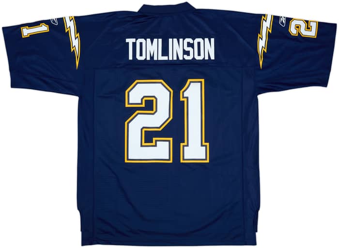 2005-06 San Diego Chargers Tomlinson #21 Reebok Premier Home Jersey - 8/10 - (XL)