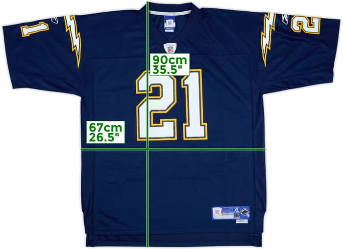 2005-06 San Diego Chargers Tomlinson #21 Reebok Premier Home Jersey - 8/10 - (XL)