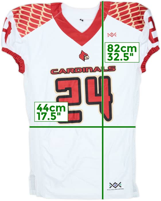 2002 Louisville Cardinals Beckford #24 Evolution Authentic Away Jersey - 8/10 - (M)