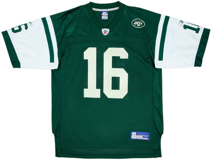 2002-04 New York Jets Testaverde #16 Reebok On Field Home Jersey - 8/10 - (L)