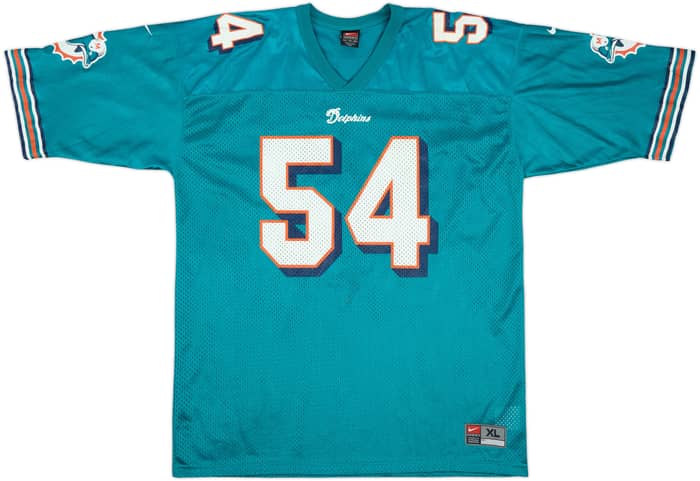 2000 Miami Dolphins Z.Thomas #54 Nike Home Jersey - 8/10 - (XL)