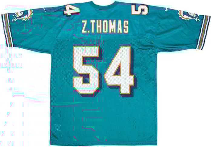 2000 Miami Dolphins Z.Thomas #54 Nike Home Jersey - 8/10 - (XL)