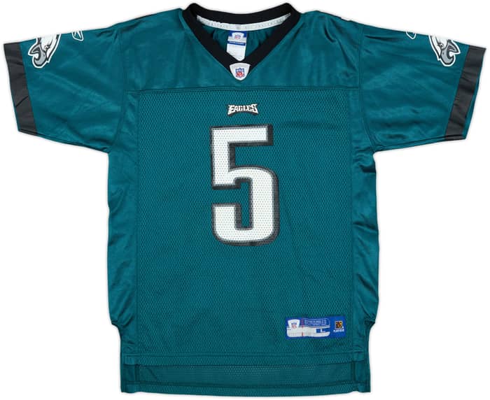 2005-06 Philadelphia Eagles McNabb #5 Reebok On Field Home Jersey - 7/10 - (L.Boys)