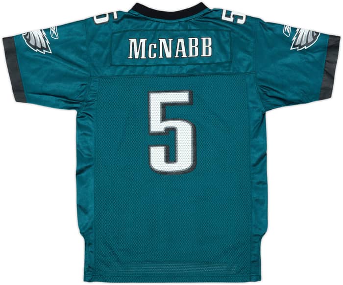 2005-06 Philadelphia Eagles McNabb #5 Reebok On Field Home Jersey - 7/10 - (L.Boys)