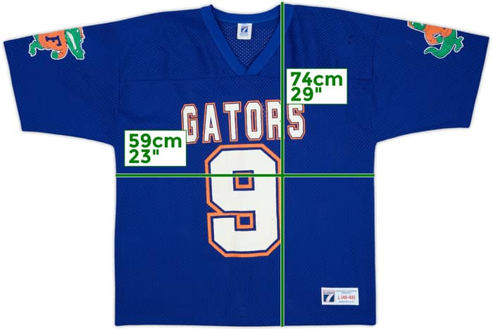 1990-96 Florida Gators #9 Logo 7 Home Jersey - 8/10 - (L)