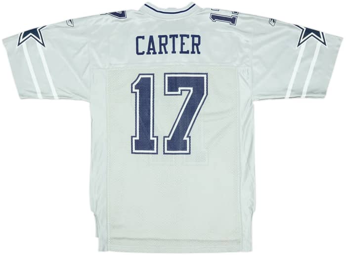 2002-03 Dallas Cowboys Carter #17 Reebok On Field Alternate Jersey - 8/10 - (M)