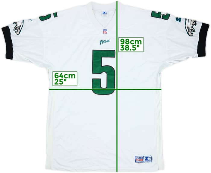 1999 Philadelphia Eagles McNabb #5 Starter Authentic Away Jersey - 8/10 - (3XL)