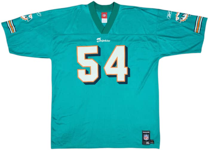 2005-06 Miami Dolphins Thomas #54 Reebok Replica Home Jersey - 8/10 - (XL)