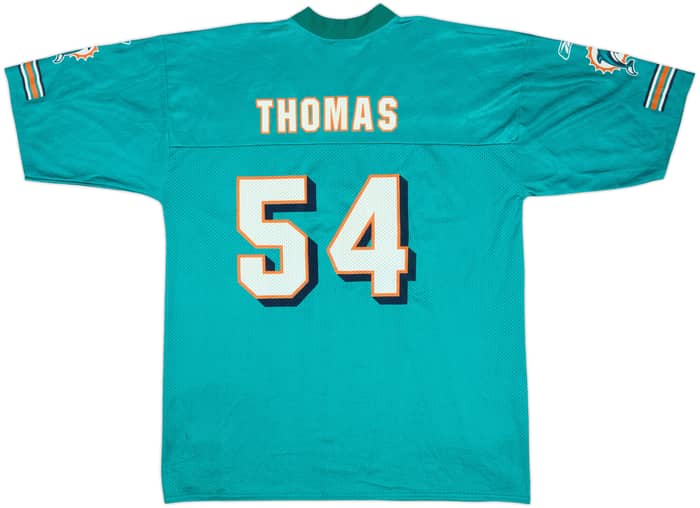 2005-06 Miami Dolphins Thomas #54 Reebok Replica Home Jersey - 8/10 - (XL)
