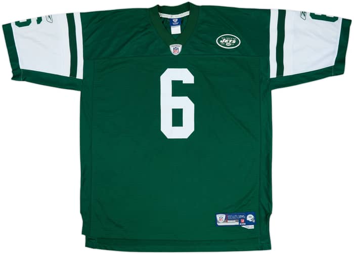 2009-11 New York Jets Sanchez #6 Reebok Premier Home Jersey - 7/10 - (XXL)