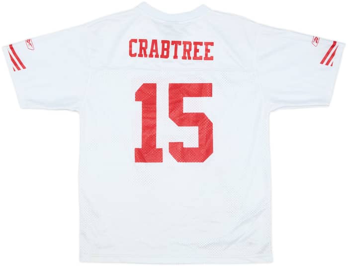 2009-11 San Francisco 49ers Crabtree #15 Reebok Replica Away Jersey - 7/10 - (XL.Boys)