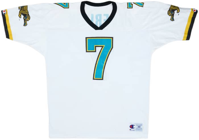 1995 Jacksonville Jaguars Beuerlein #7 Champion Away Jersey - 9/10 - (XL)