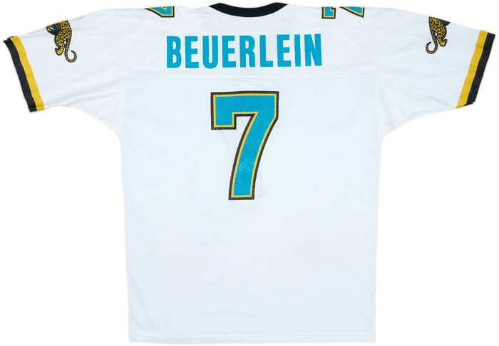 1995 Jacksonville Jaguars Beuerlein #7 Champion Away Jersey - 9/10 - (XL)