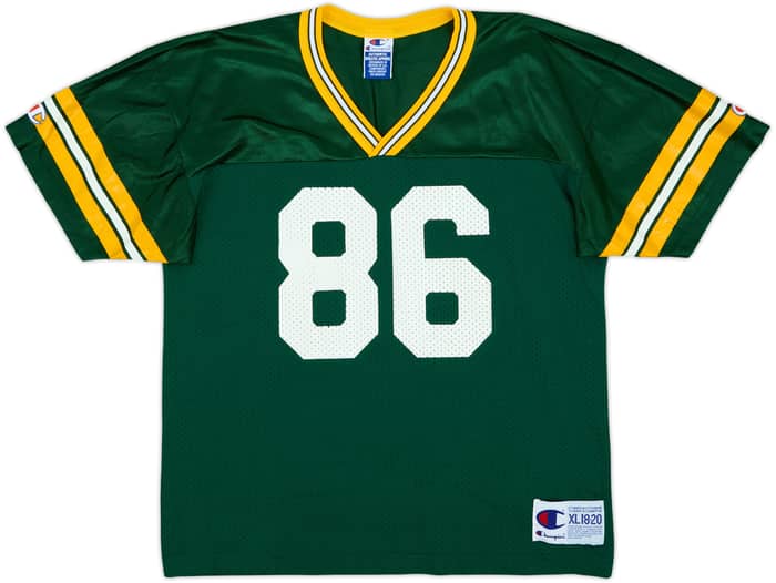 1997-00 Green Bay Packers Freeman #86 Champion Home Jersey - 8/10 - (XL.Boys)