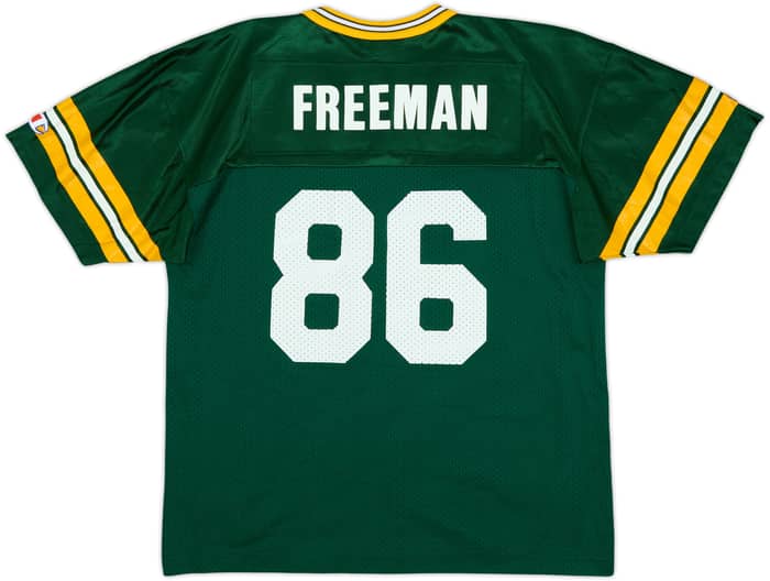 1997-00 Green Bay Packers Freeman #86 Champion Home Jersey - 8/10 - (XL.Boys)