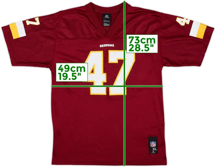 2008-11 Wasington Redskins Cooley #47 Reebok Replica Home Jersey - 6/10 - (XL.Boys)