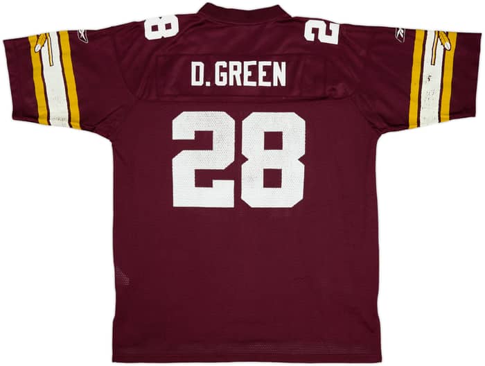2002 Washington Redskins D.Green #28 Reebok On Field Home Jersey - 5/10 - (XL)
