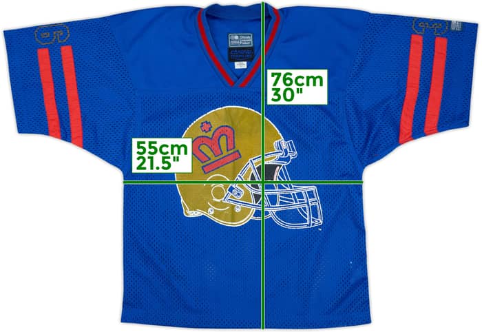 1991 London Monarchs #36 Campri Teamline Home Jersey - 8/10 - (S)