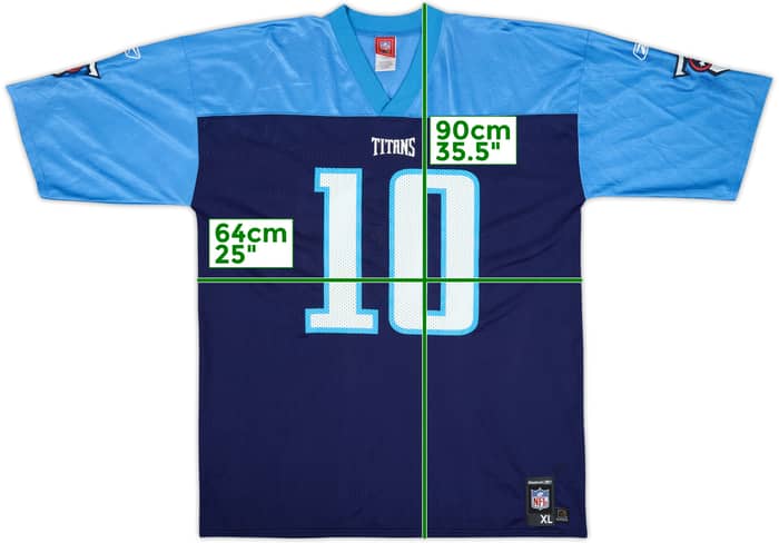 2006 Tennessee Titans Young #10 Reebok Replica Home Jersey - 9/10 - (XL)