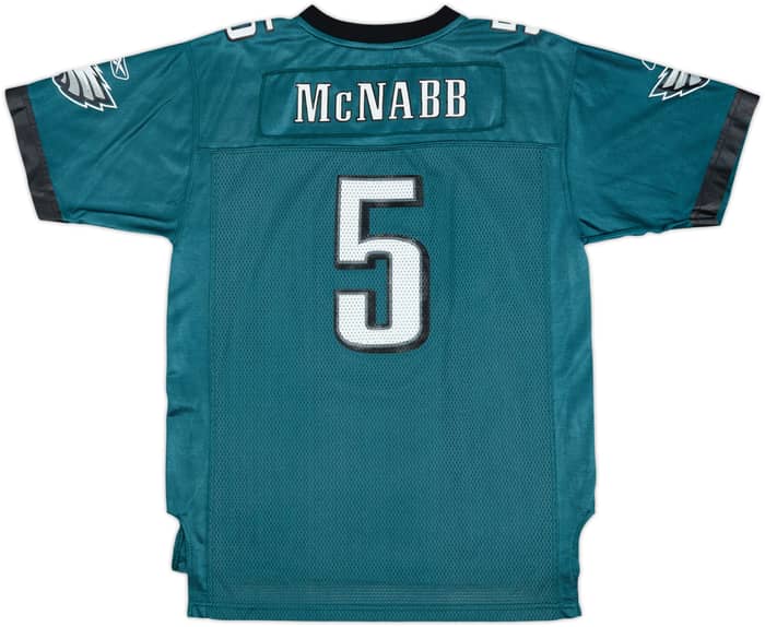 2005-06 Philadelphia Eagles McNabb #5 Reebok On Field Home Jersey - 9/10 - (XL.Boys)