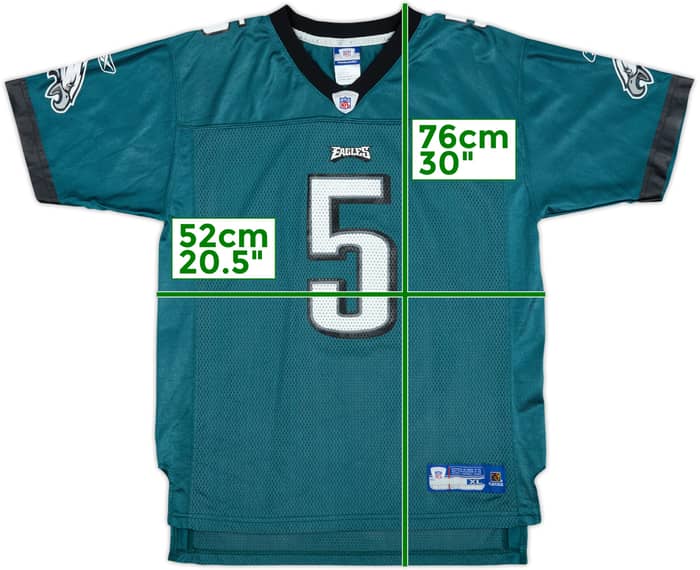 2005-06 Philadelphia Eagles McNabb #5 Reebok On Field Home Jersey - 9/10 - (XL.Boys)