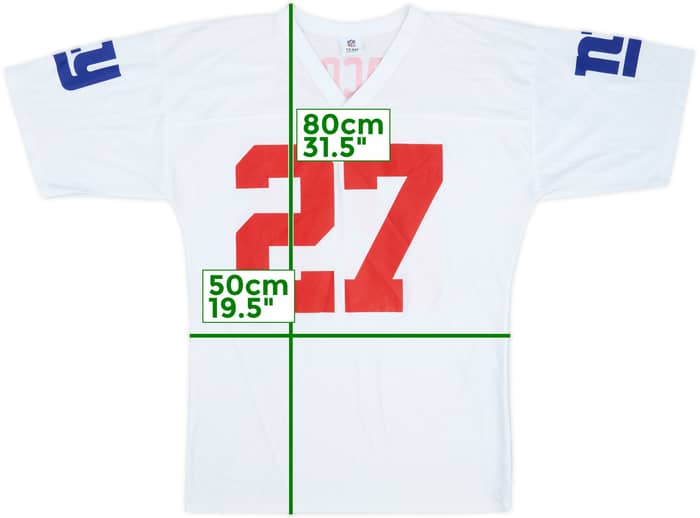 2008-11 New York Giants Jacobs #27 NFL Replica Away Jersey - 8/10 - (L)