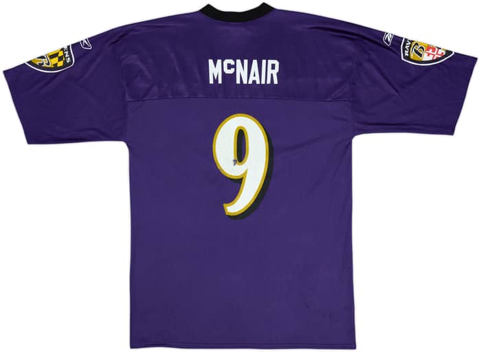 2006 Baltimore Ravens McNair #9 Reebok Replica Home Jersey - 5/10 - (L)