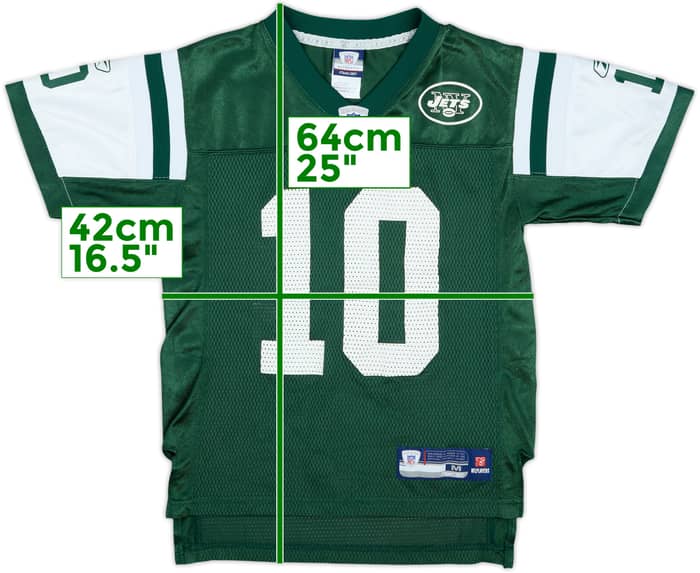 2007 New York Jets Pennington #10 Reebok On Field Home Jersey - 9/10 - (M.Boys)