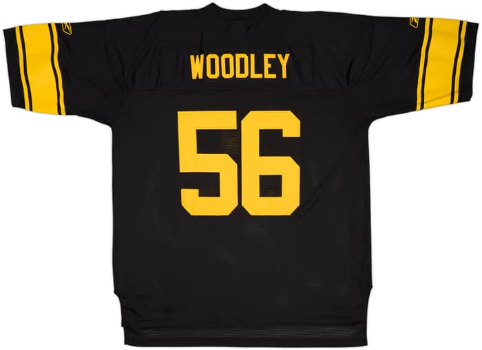 2008-11 Pittsburgh Steelers Woodley #56 Reebok On Field Alternate Jersey - 9/10 - (XXL)
