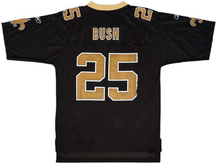 2006 New Orleans Saints Bush #25 Reebok On Field Home Jersey - 7/10 - (M)