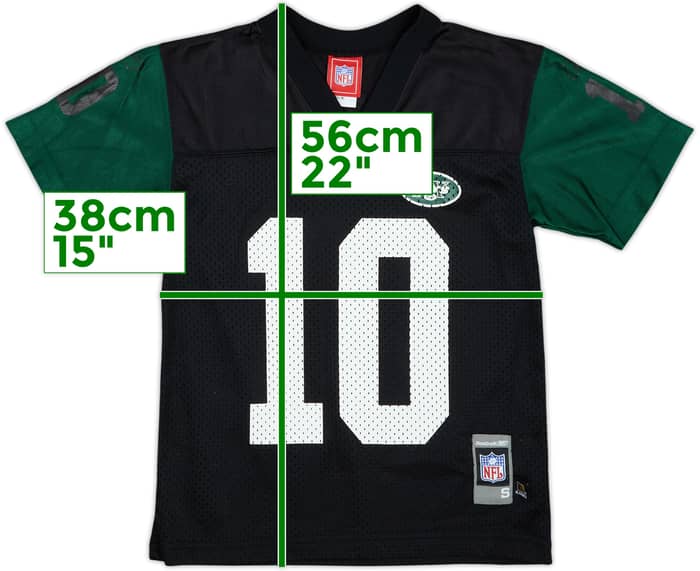 2005-06 New York Jets Pennington #10 Reebok Replica Alternate Jersey - 9/10 - (S.Boys)