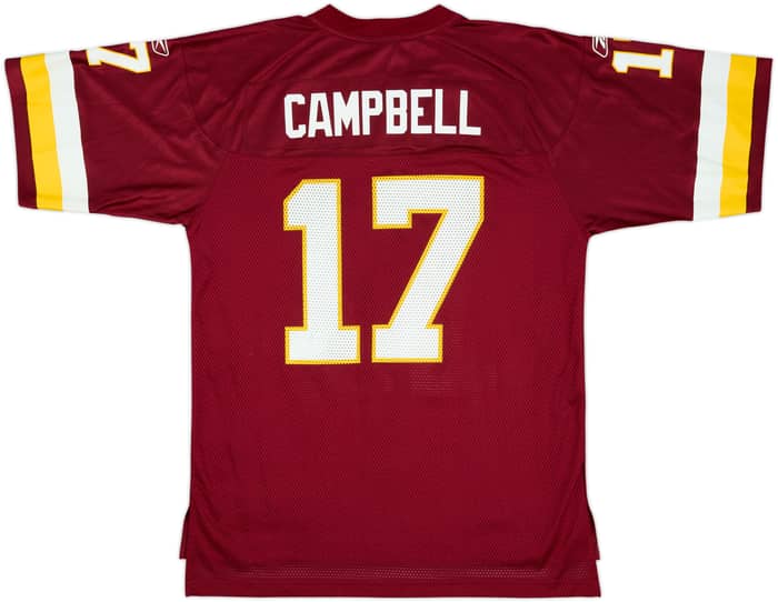 2008-09 Washington Redskins J.Campbell #17 Reebok On Field Home Jersey - 9/10 - (L)