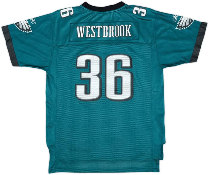 2008-09 Philadelphia Eagles Westbrook #36 Reebok On Field Home Jersey - 5/10 - (XL.Boys)