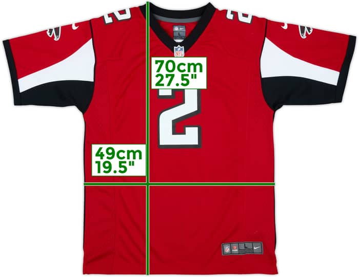 2012-19 Atlanta Falcons Ryan #2 Nike Game Home Jersey - 9/10 - (L.Boys)