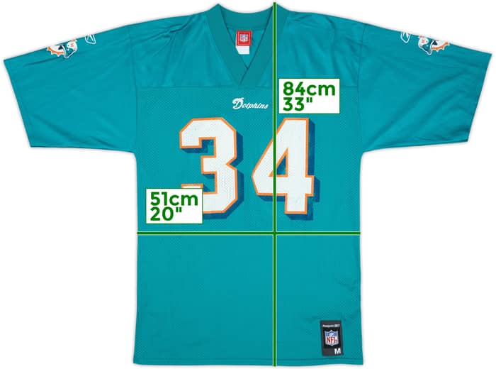 2005 Miami Dolphins R.Williams #34 Reebok Replica Home Jersey - 7/10 - (M)
