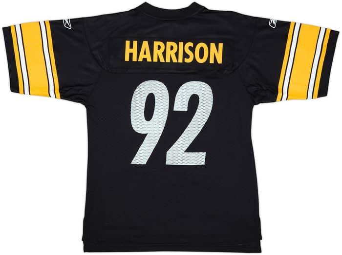 2008-11 Pittsburgh Steelers Harrison #92 Reebok On Field Home Jersey - 8/10 - (M)