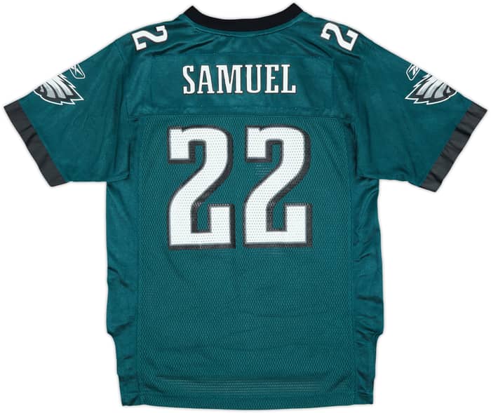 2008 Philadelphia Eagles Samuel #22 Reebok On Field Home Jersey - 8/10 - (L.Boys)