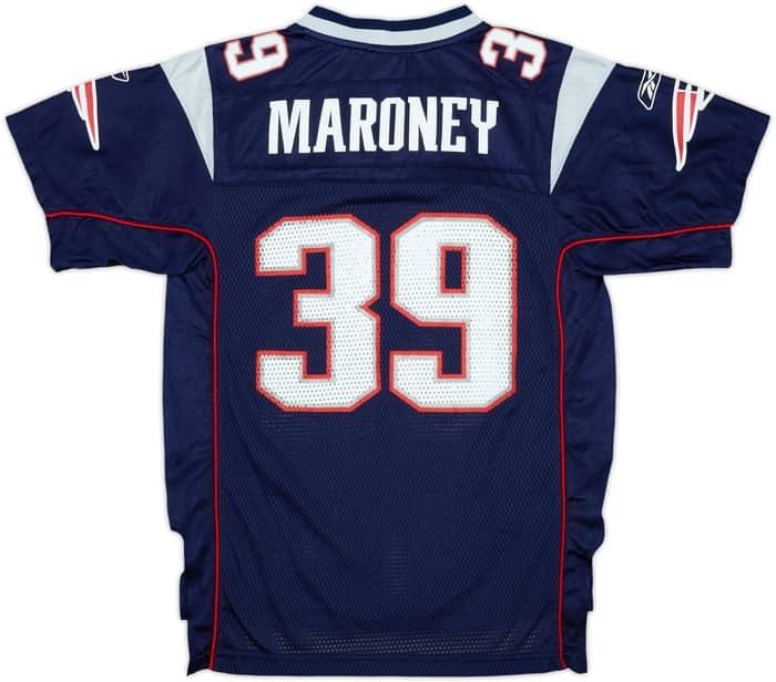 2006 New England Patriots Maroney #39 Reebok On Field Home Jersey - 9/10 - (M.Boys)