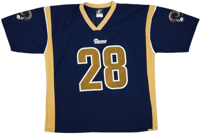 1999 St Louis Rams Faulk #28 Logo Athletic Home Jersey - 9/10 - (XL)