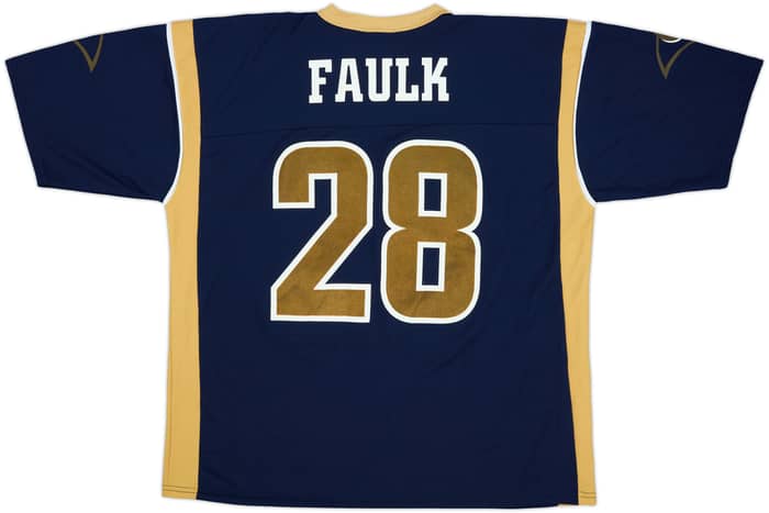 1999 St Louis Rams Faulk #28 Logo Athletic Home Jersey - 9/10 - (XL)