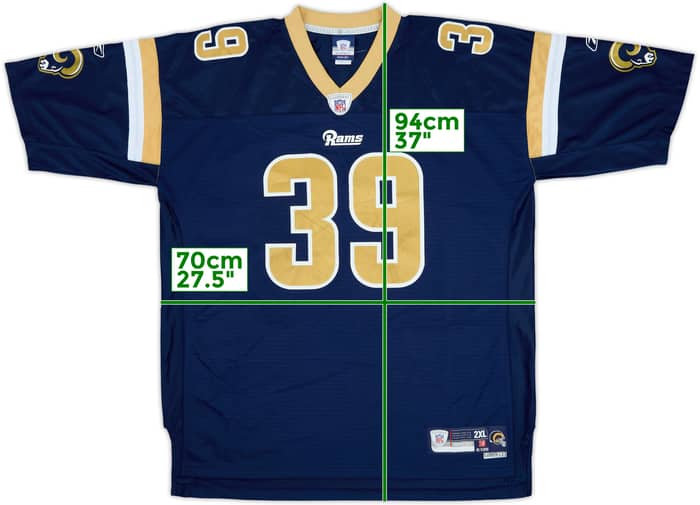 2007 St. Louis Rams Jackson #39 Reebok Premier Home Jersey - 7/10 - (XXL)