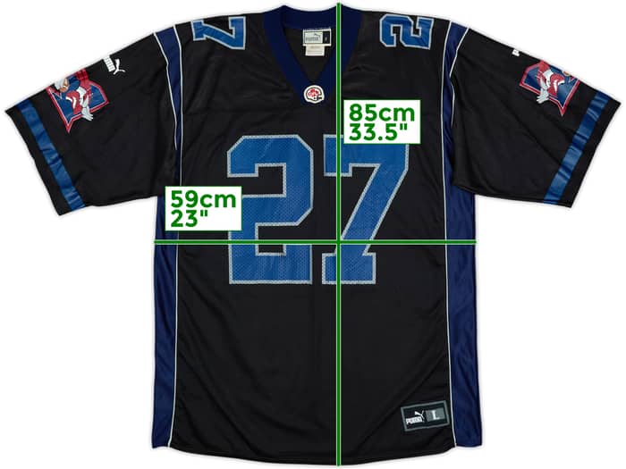 2001-02 Montreal Alouettes Pringle #27 Puma Alternate Jersey - 7/10 - (L)