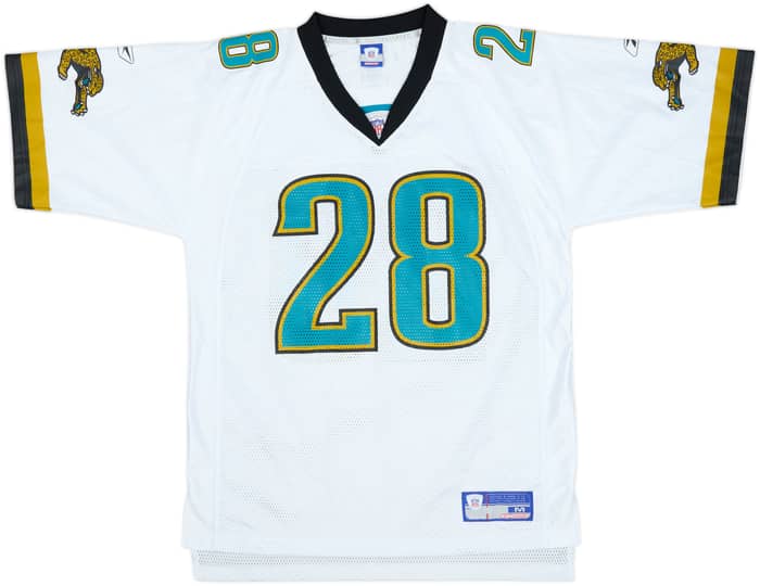2002-04 Jacksonville Jaguars Taylor #28 Reebok On Field Away Jersey - 9/10 - (M)