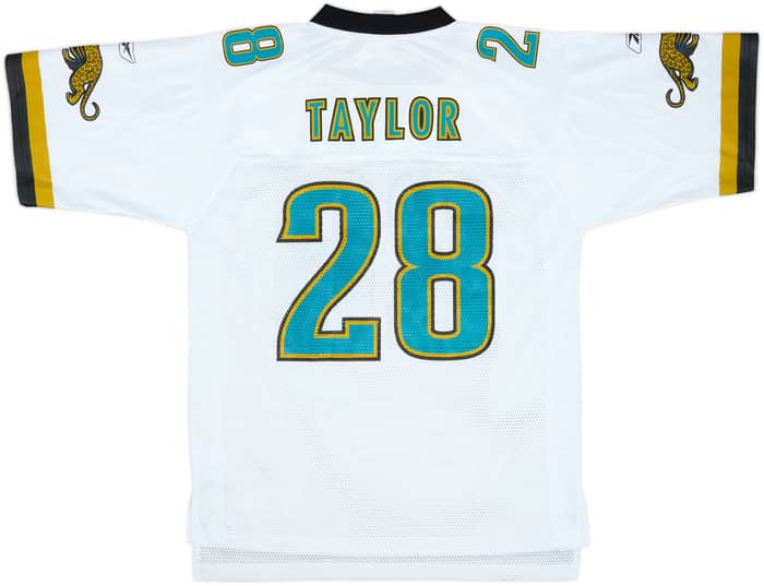 2002-04 Jacksonville Jaguars Taylor #28 Reebok On Field Away Jersey - 9/10 - (M)