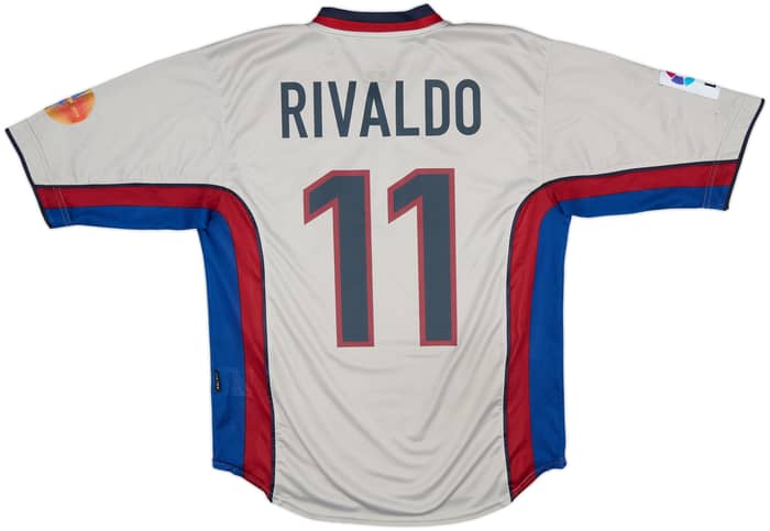 1998-01 Barcelona Away Shirt Rivaldo #11 - 7/10 - (M)