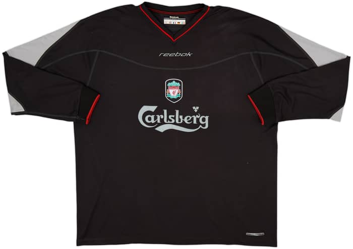 Camiseta de visitante L/S del Liverpool 2002-04 Gerrard #17 - 8/10 - (XL)