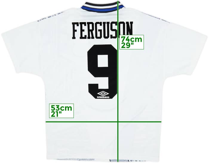 1994-95 Everton Away Shirt Ferguson #9 - 9/10 - (L)