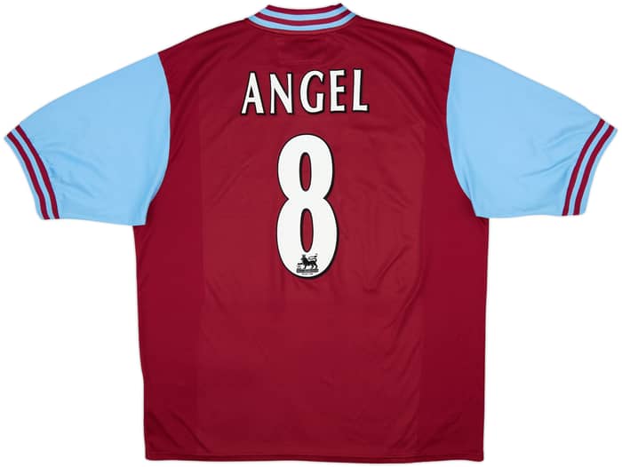 2002-03 Aston Villa Home Shirt Angel #8 - 6/10 - (XL)