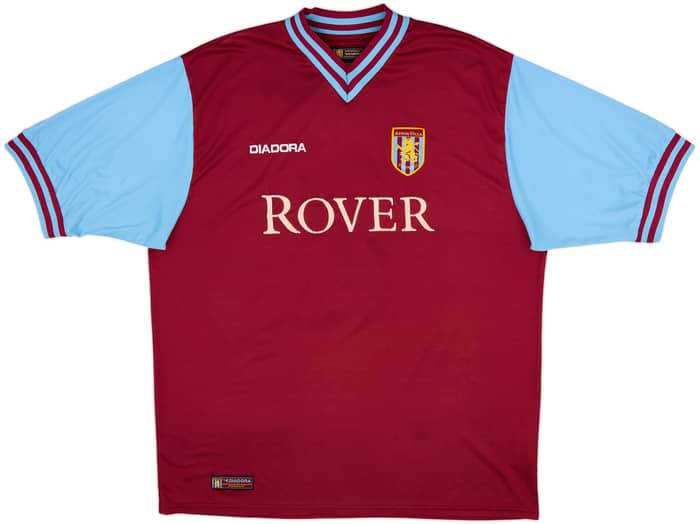 2002-03 Aston Villa Home Shirt Angel #8 - 6/10 - (XL)